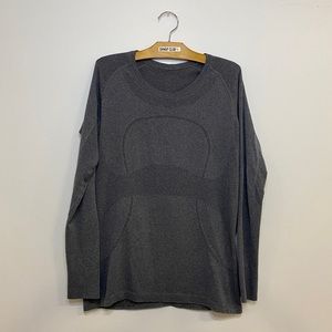 LULULEMON charcoal run swiftly tech long sleeve tee